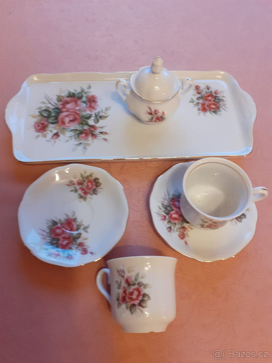 Prodám : 1)Moca kávová souprava 6 ks - 5