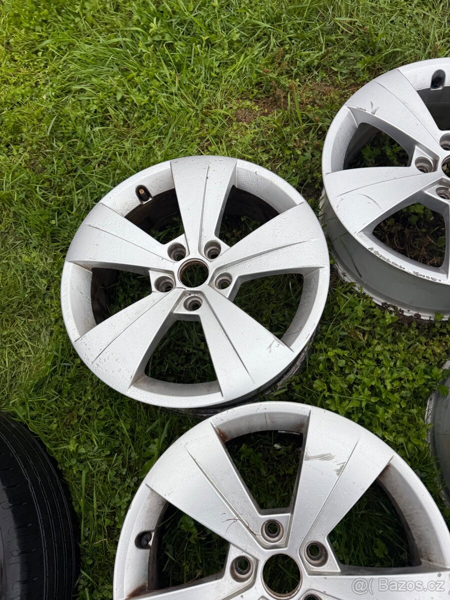 Hliníkove disky skoda superb 3 r17 et41 - 5