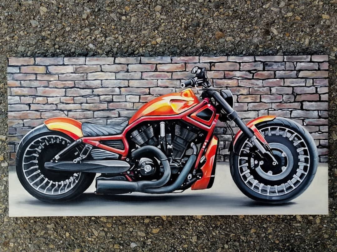 Olejové malby s automobilovou tematikou na přání - 5