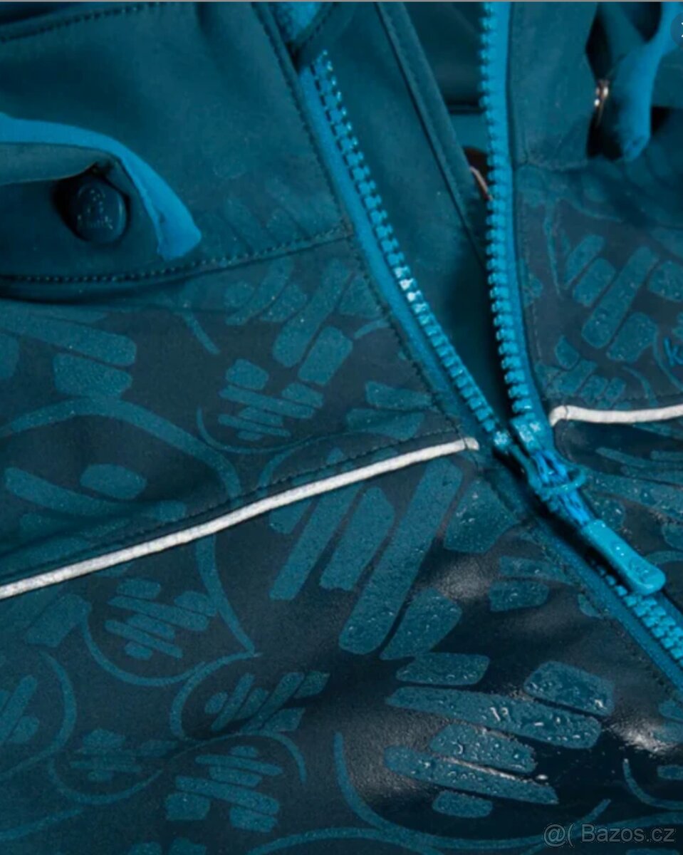 Nová softshellová přechodová tm. zelená bunda Kamik, 152-158 - 5