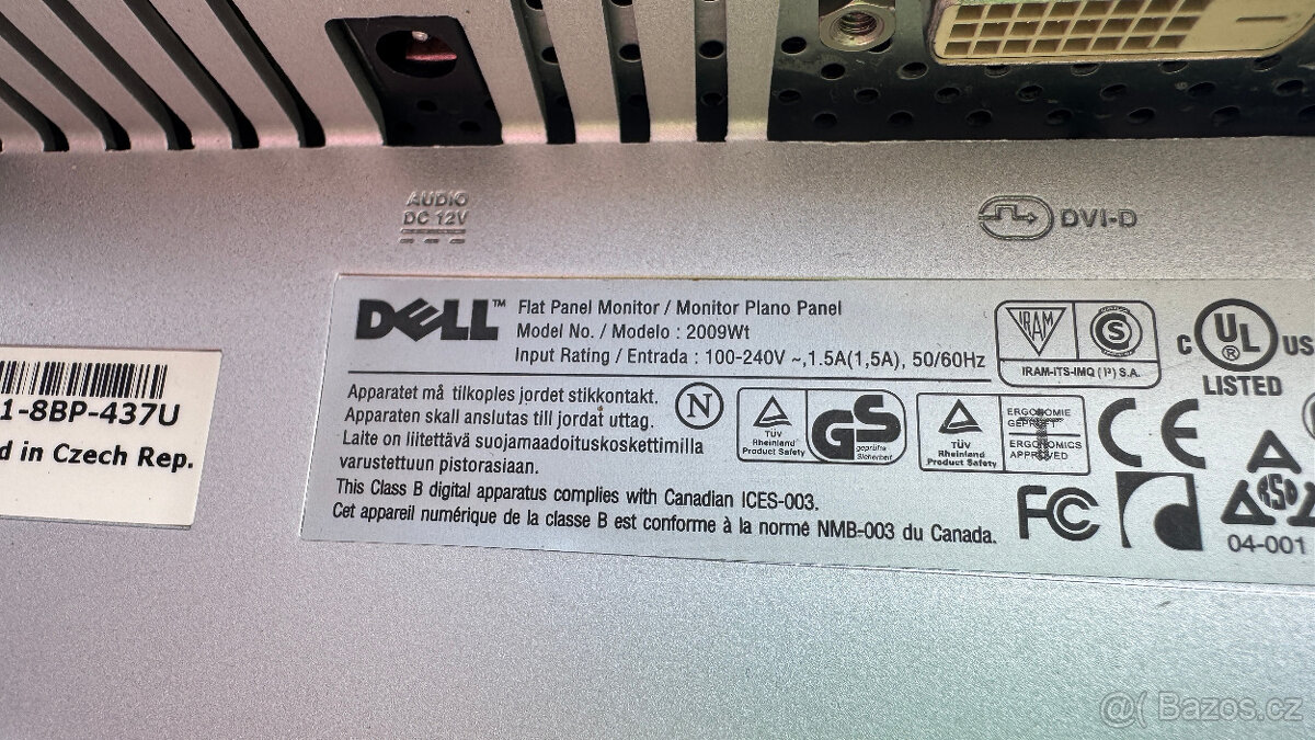 Monitor DELL 2009Wt 20" 1680x1050 - TOP stav - 5