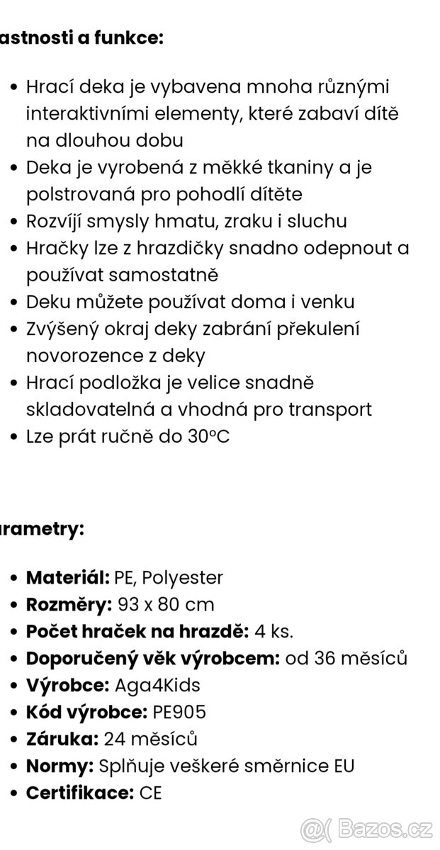 Hrací deka sovička - 5