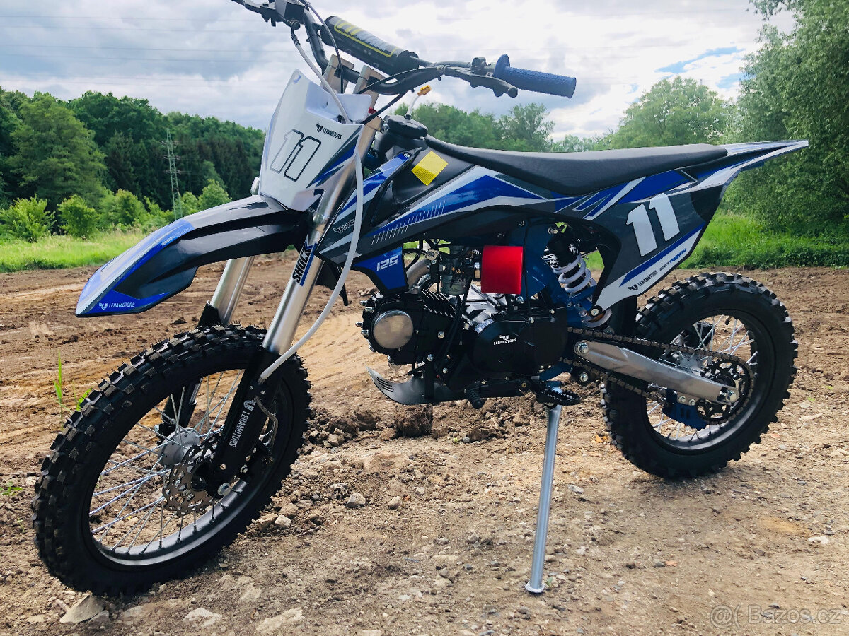 Pitbike Leramotors Shark 125ccm, el. starter, modrá