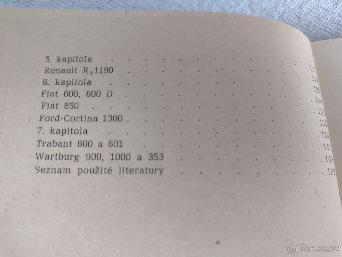 SEŘIZOVÁNÍ MOTORŮ A EL. PŘÍSL. AUTOMOBILŮ, 1970, 72,74 - 5