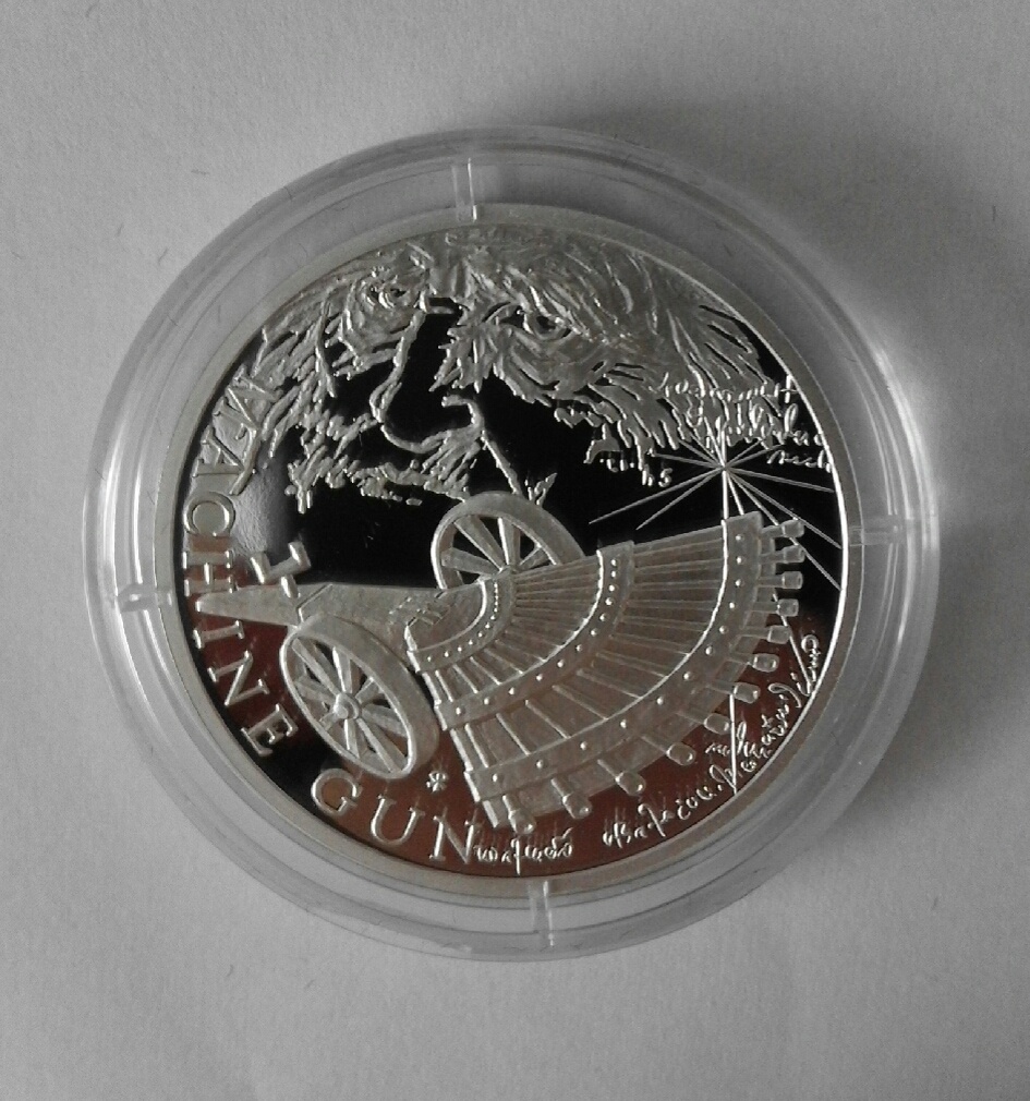 Sada 4 stříbrných mincí Vynálezy Leonarda da Vinci - 5