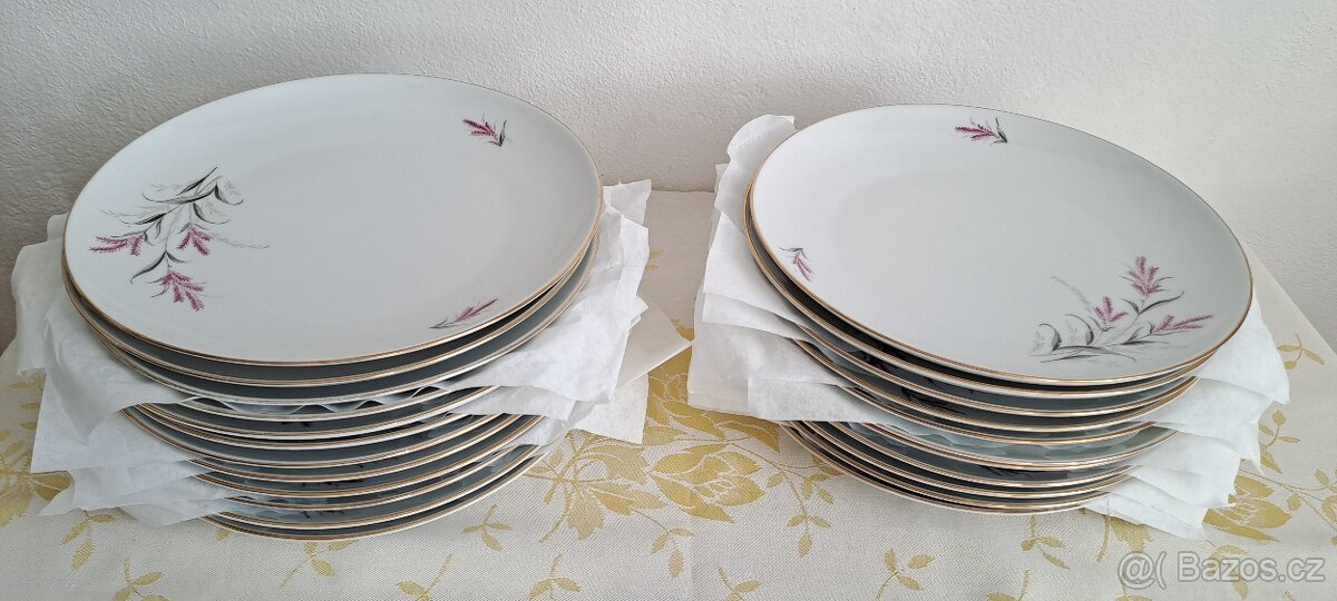 velká stará jídelní porcelánová souprava neúplná - 5
