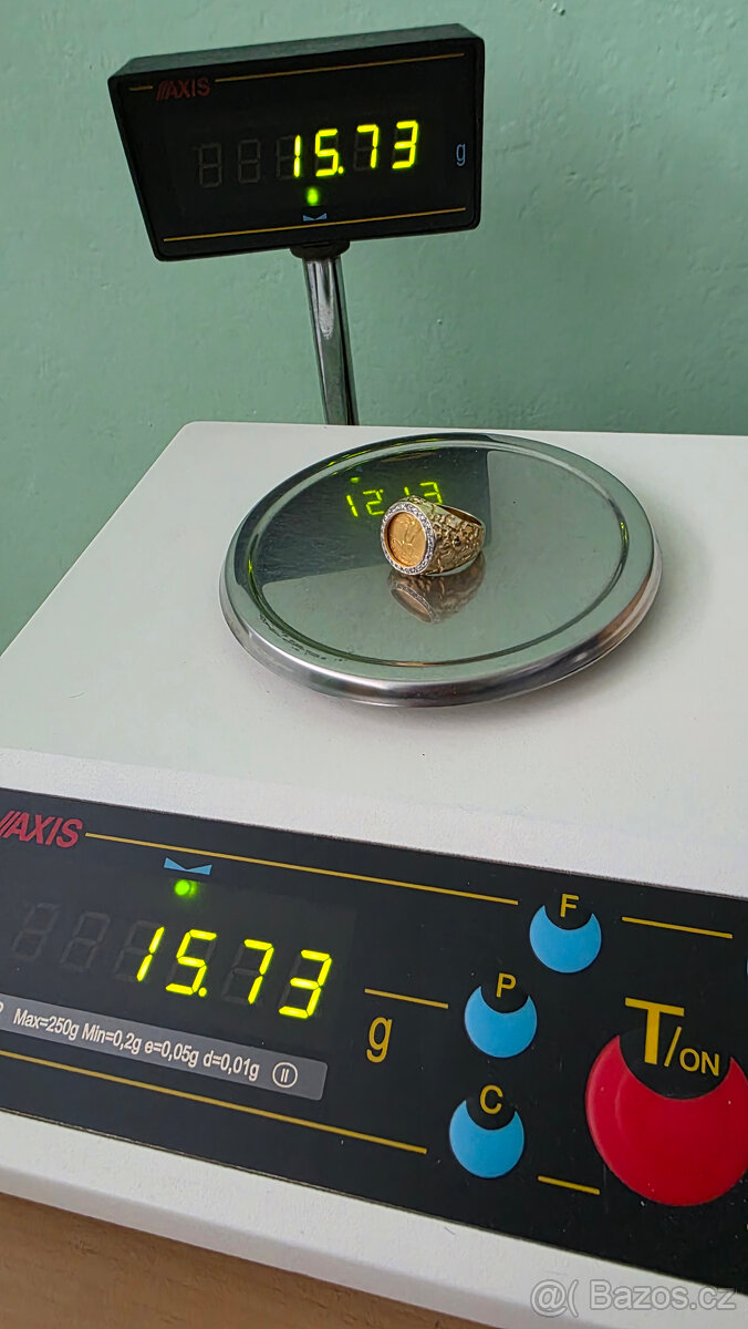 Zlatý prsten 22k/14k - 5