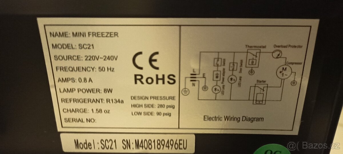 Mini mrazák / lednice Jägermeister - 5