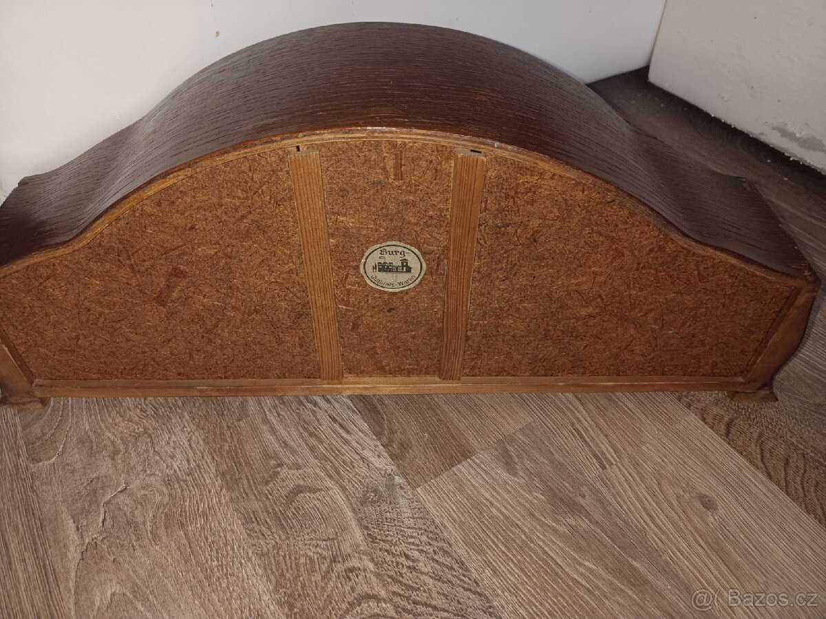 Krbové stolní hodiny starožitný Německo - 5