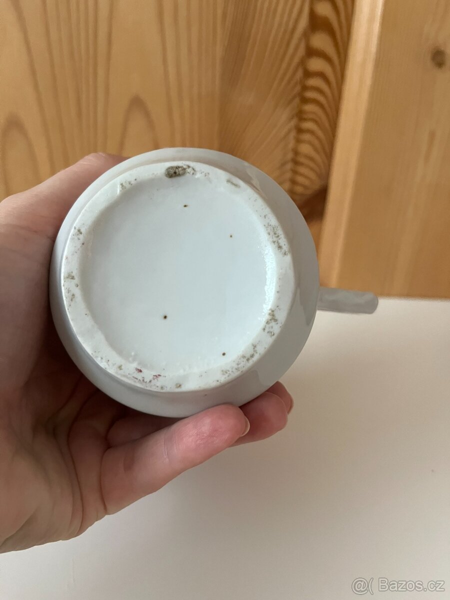 Starožitný hrnek - hroznové víno - 5