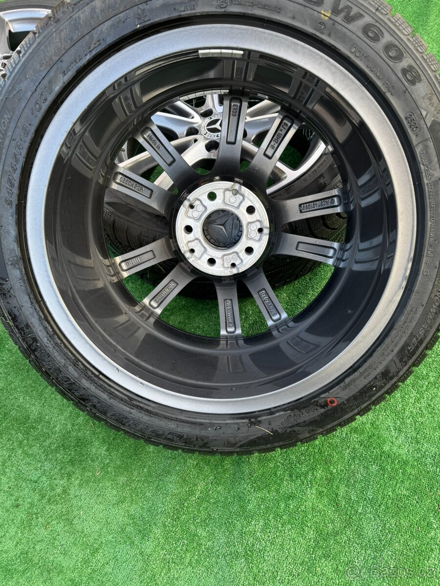 Originál alu kola Mercedes CLS 5x112 R18 zima - 5