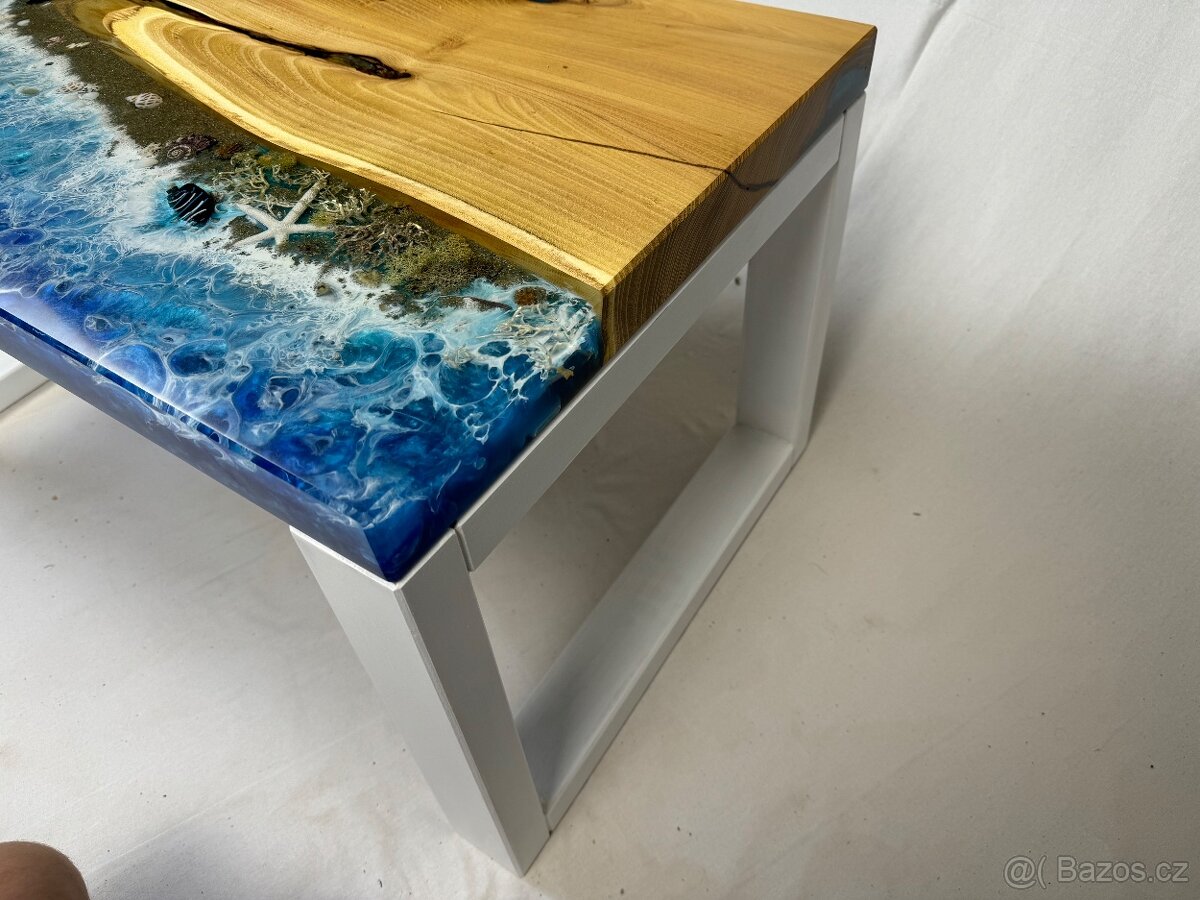 Epoxidový konferenční stolek - moře - 5