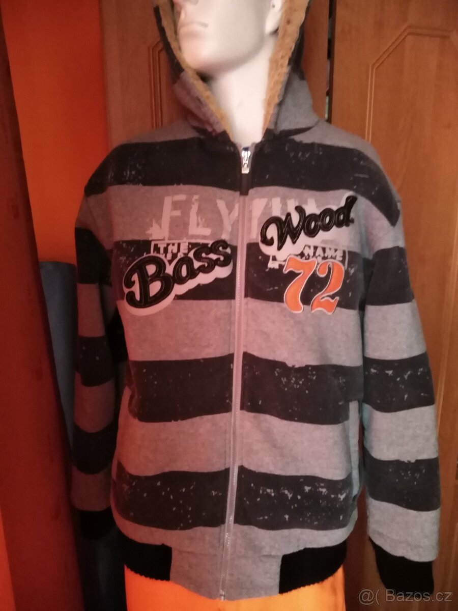 pánská teplá mikinová bunda s kožíškem - 5