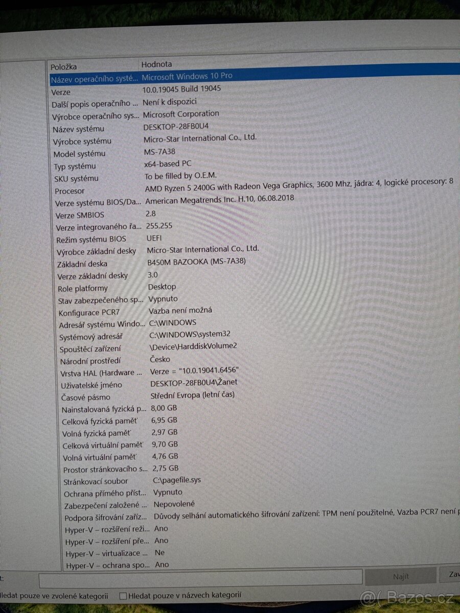 Stolní PC + 25” monitor - 5