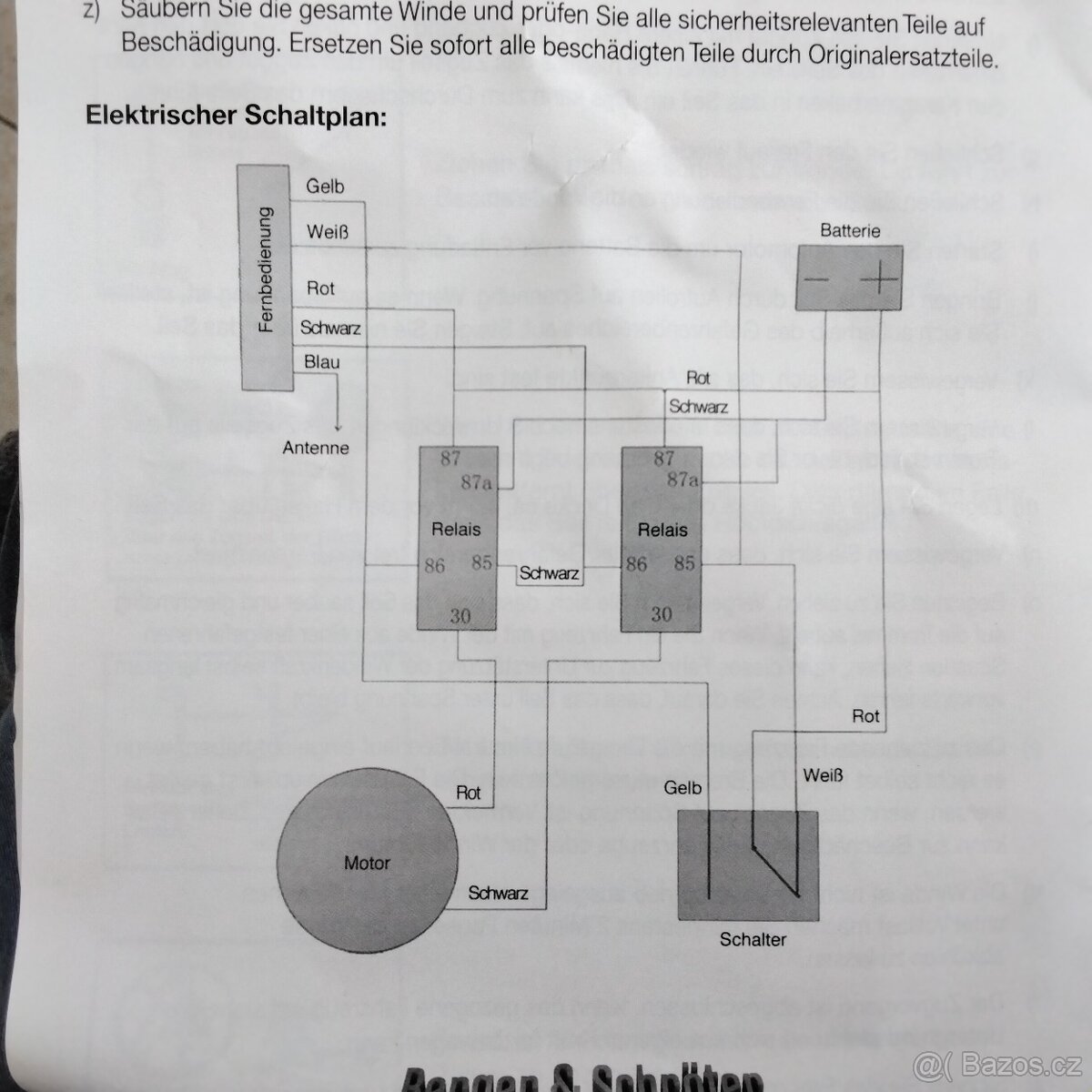 Navijak 12v TX3000 SYNTHETIK LANO