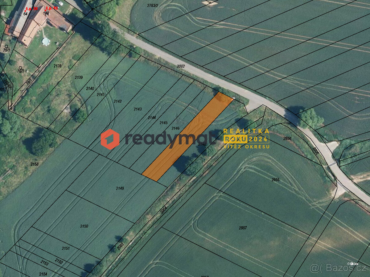 Prodej pozemku, orná půda 553 m2, Labuty - 5