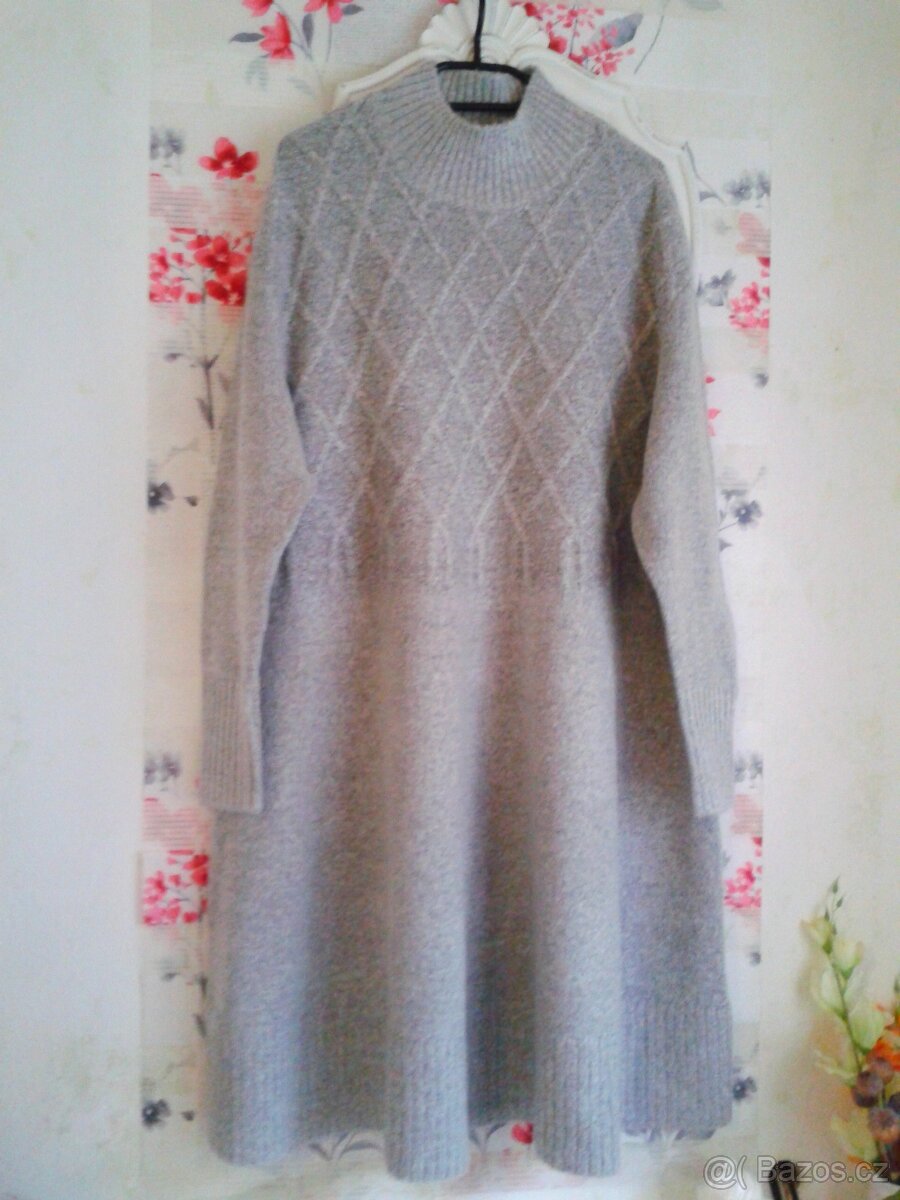 Moc teplé pletené šaty 46/48 - 5