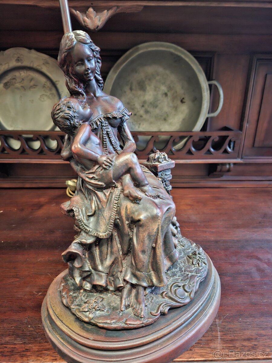 Starožitná figurální lampa - 5