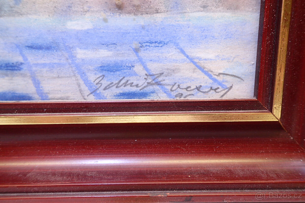 Veselý zd. - Hrachory - pastel - Obraz - 5