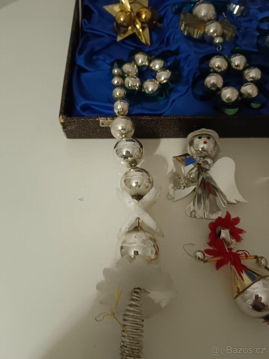 Staré vánoční ozdoby, baňky - 5