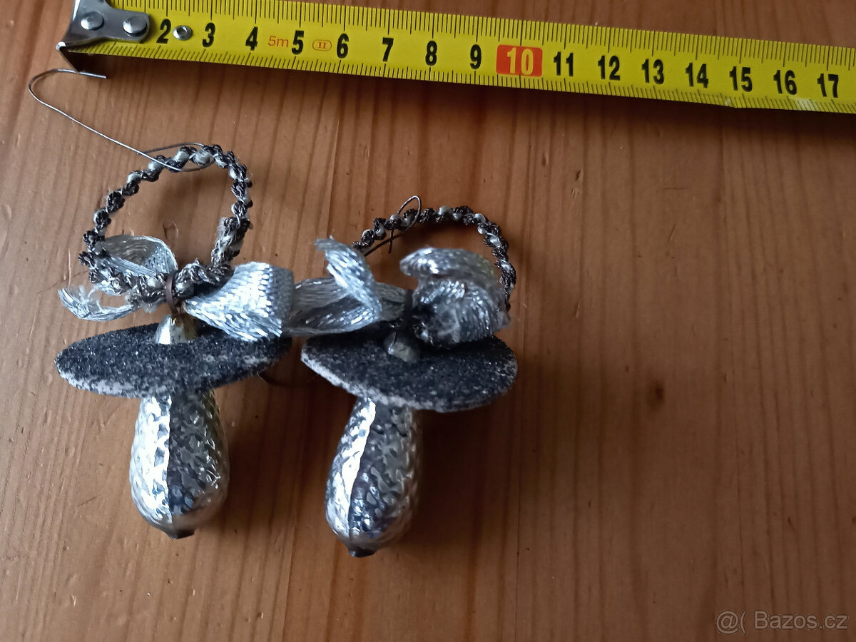 stará ozdoba dudlík - 2 kusy - 60. léta - 5