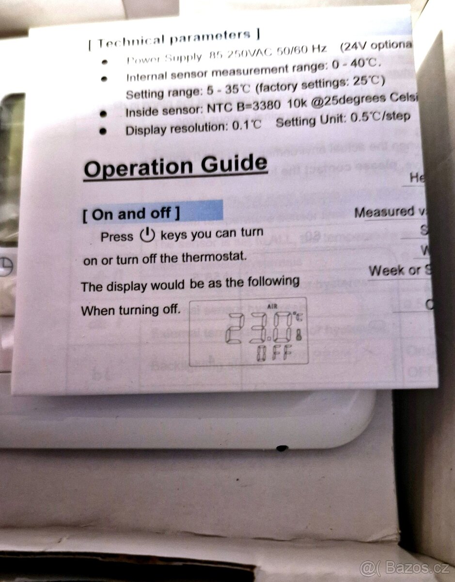 Dig. termostat RMTMS02 nový - 5