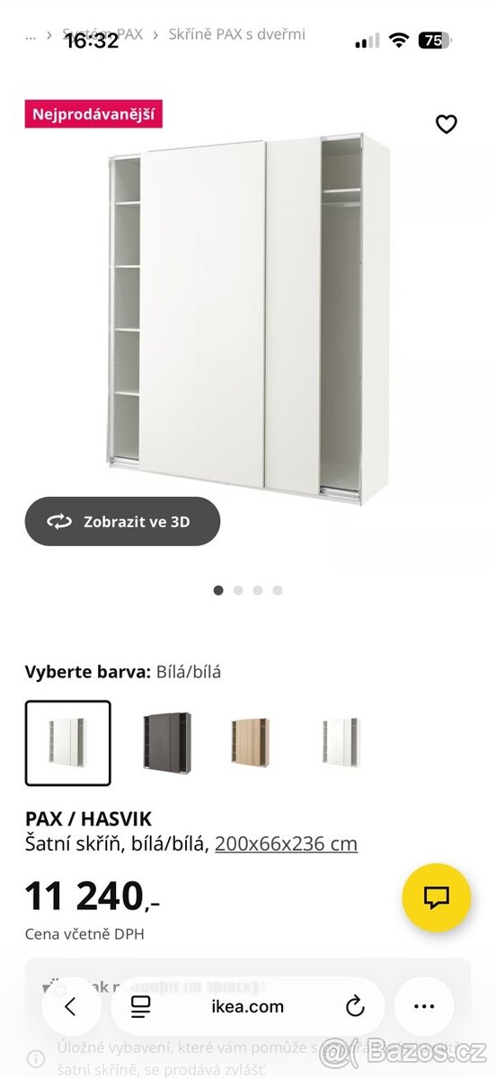Úložná skříň PAX/HASVIK - IKEA - 5