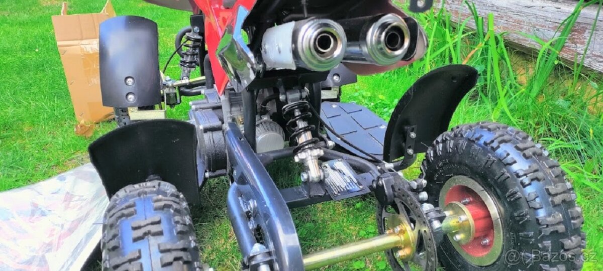 Nová červená dětská čtyřkolka 50ccm DRG