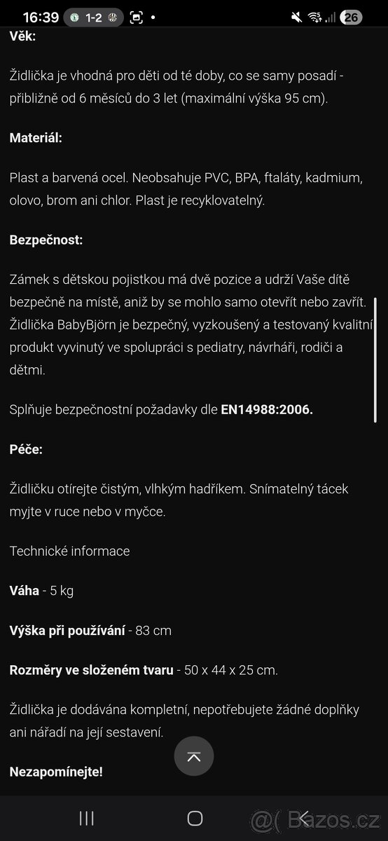 Zidlicka jidelni - 5