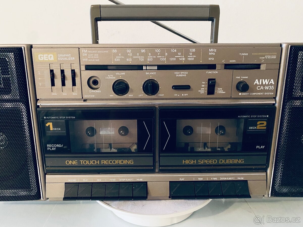 Radiomagnetofon Aiwa CA-W35, rok 1984 - 5