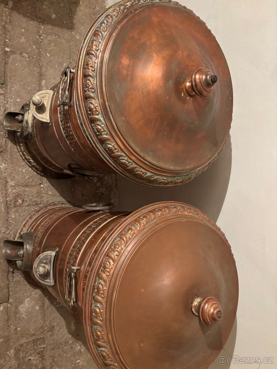 Měděné starožitné nádoby z koloniálu - 5