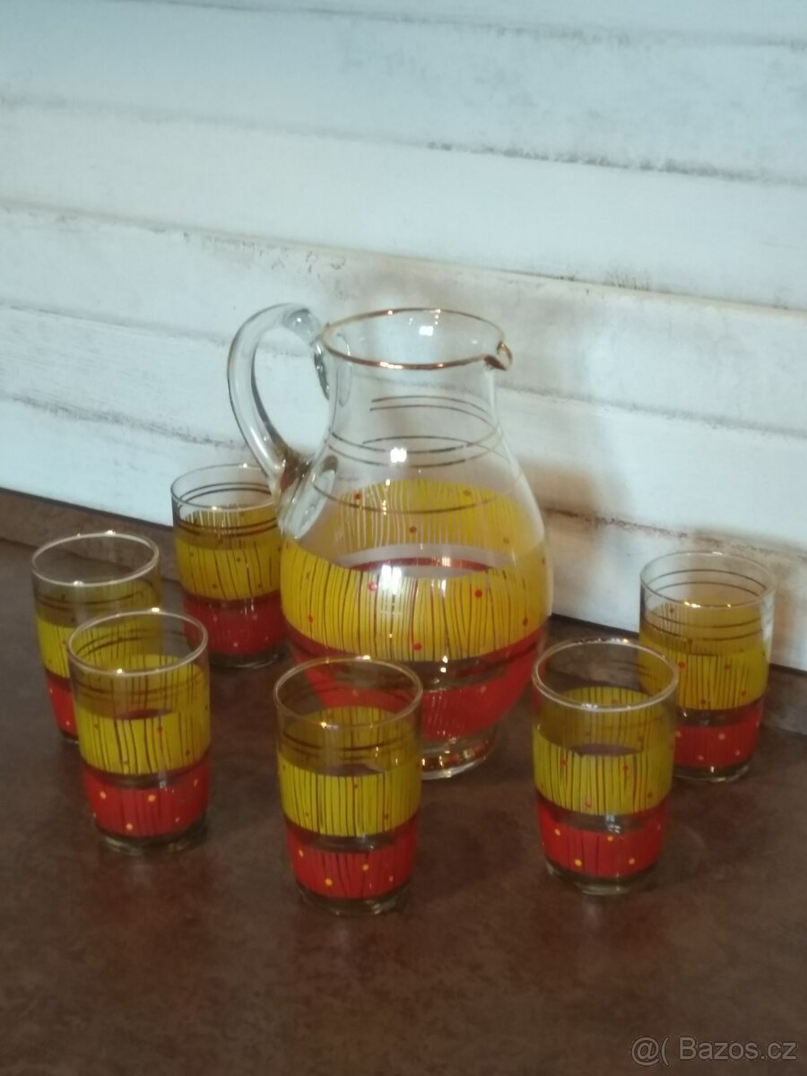 Džbánek + 6 sklenic - 5