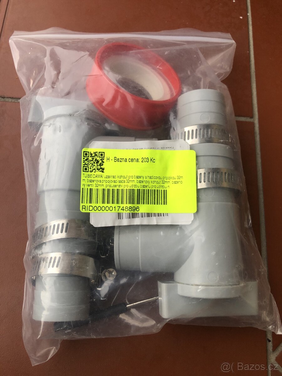 2x Kohout pro bazén s přípojkou, ventil - 5