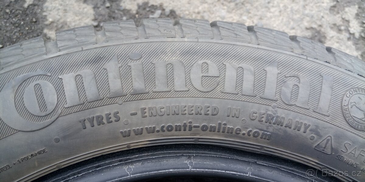 PRODÁM 2 KUSY POUŽITÉ ZIMNÍ PNEU CONTINENTAL 175/65/15 - 5