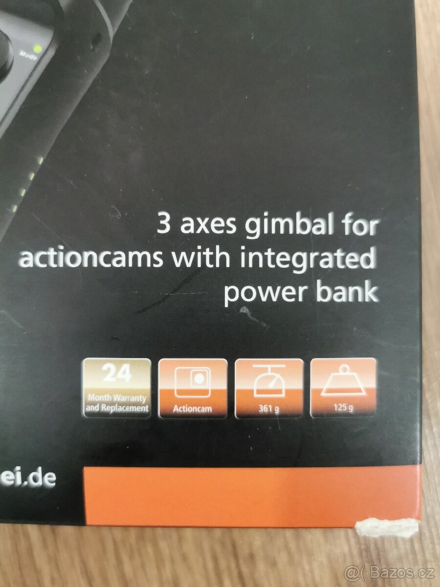 3 osy steadycam stabilizator na akcni kamery - 5