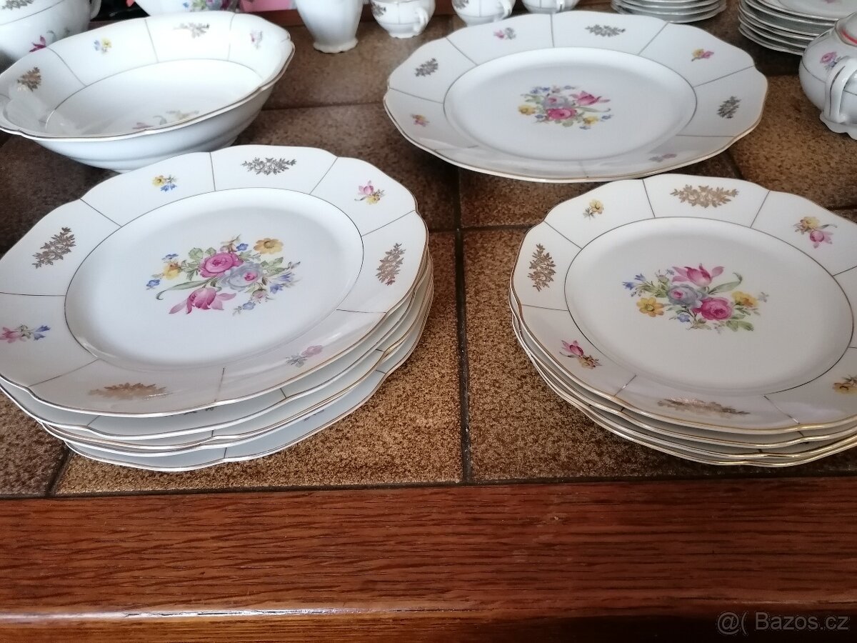 Starožitná velká porcelánová souprava - 5