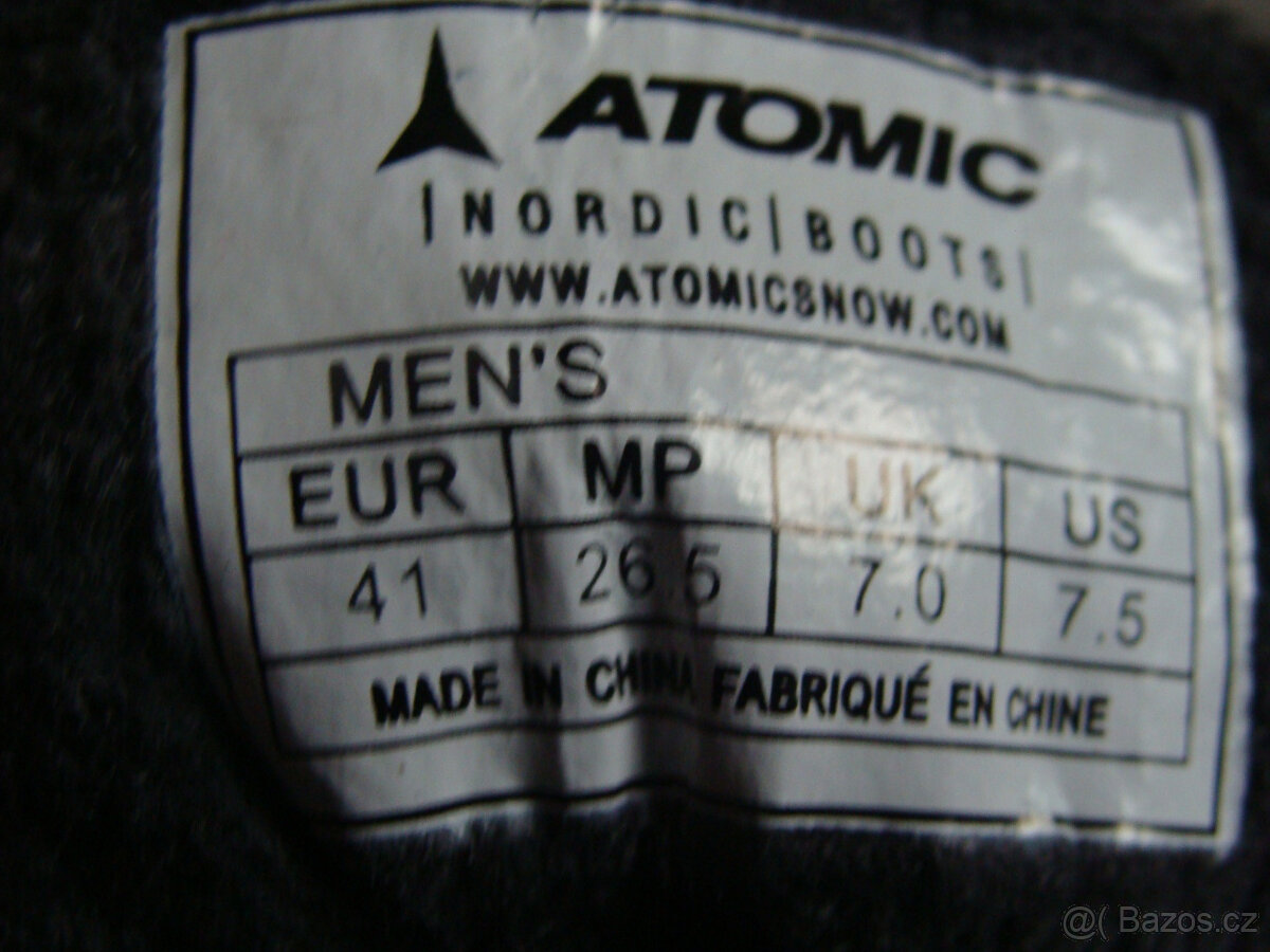 Boty na běžky ATOMIC vel. 41. Systém NNN - 5