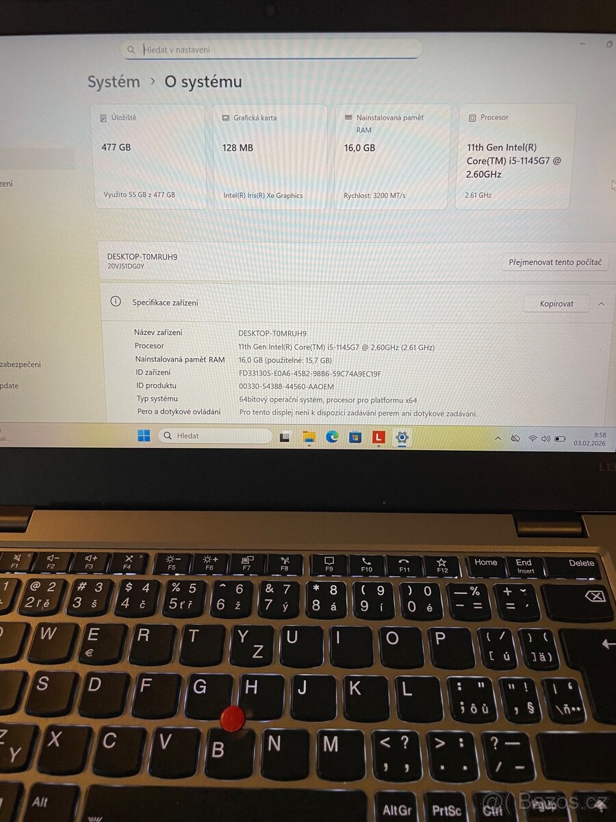 ThinkPad L13 (2nd Gen) i5/ 16 GB 512 GB, Win 11 Pro - 5