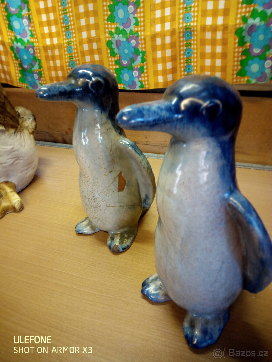 Zahradní dekorace Divočák,Kačer. Tučňáci. - 5