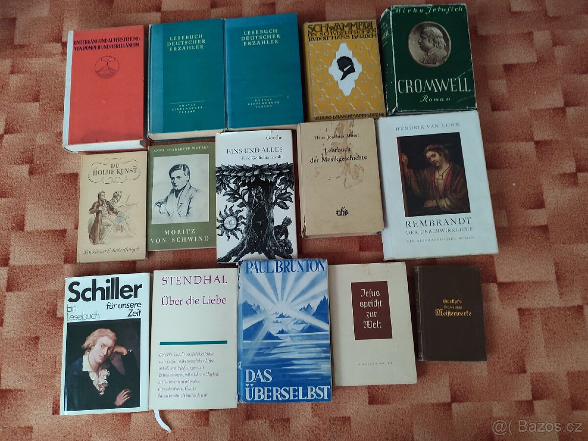 Německé knihy z pozůstalosti 1 - 5