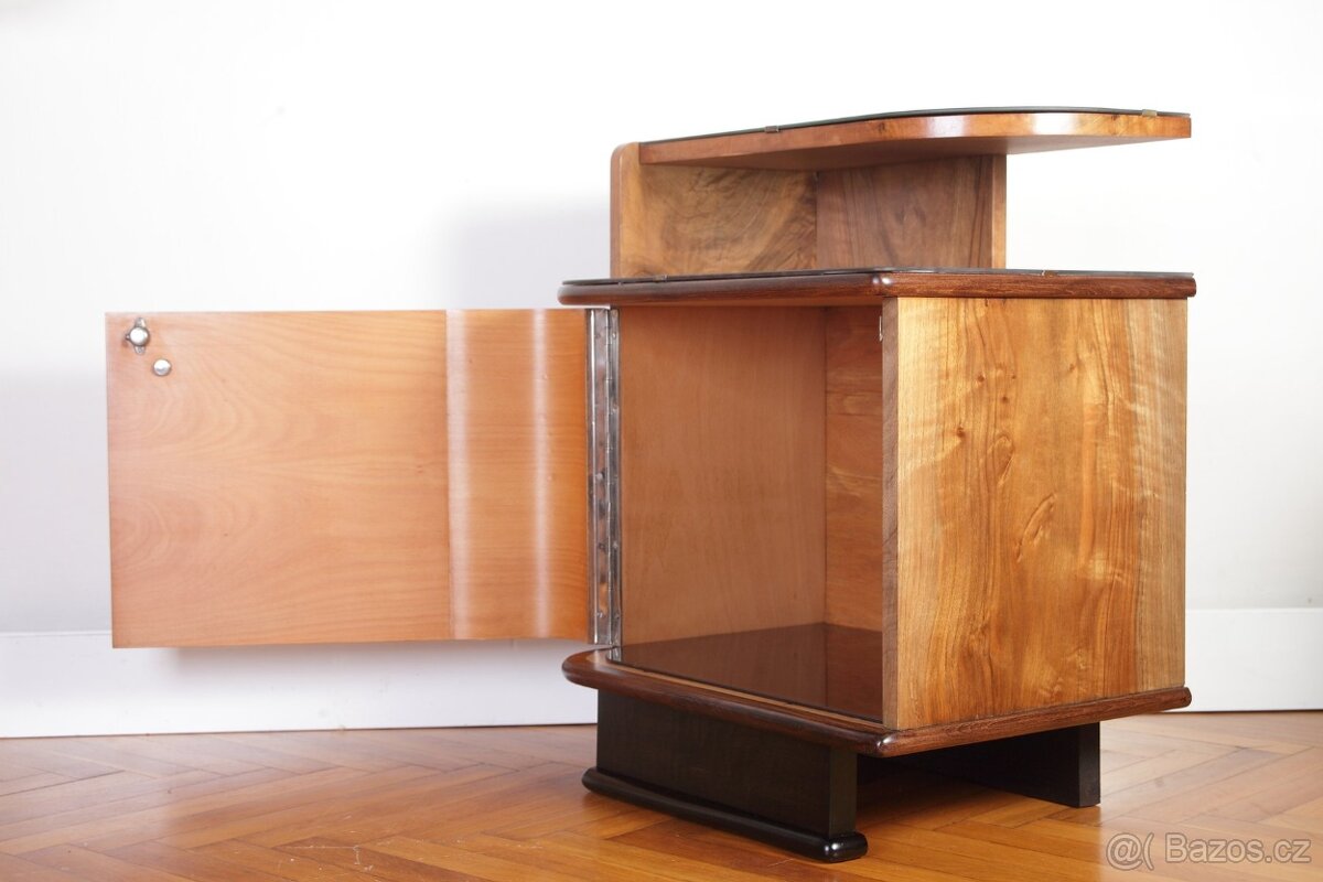 Noční Stolky Ořech Renovace - 5