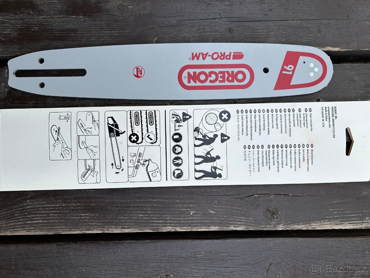 Lišta na řetězovou pilu Oregon 12 palců 30 cm, 1,3 mm, nová - 5