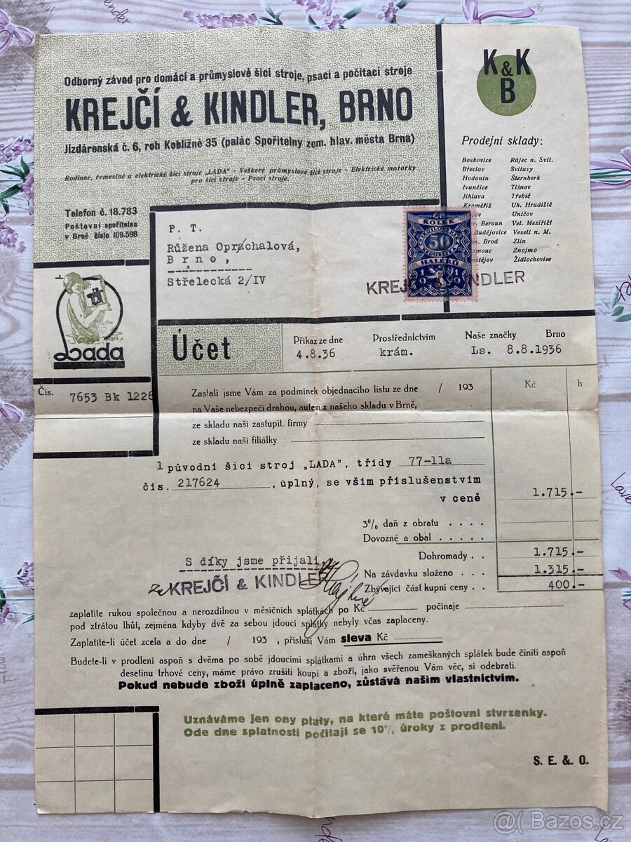 Návod k šicímu stroji Lada - 5