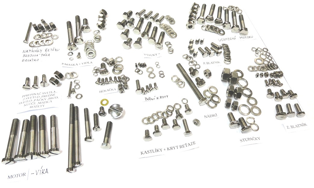 jawa libeňák - šrouby a díly - 5