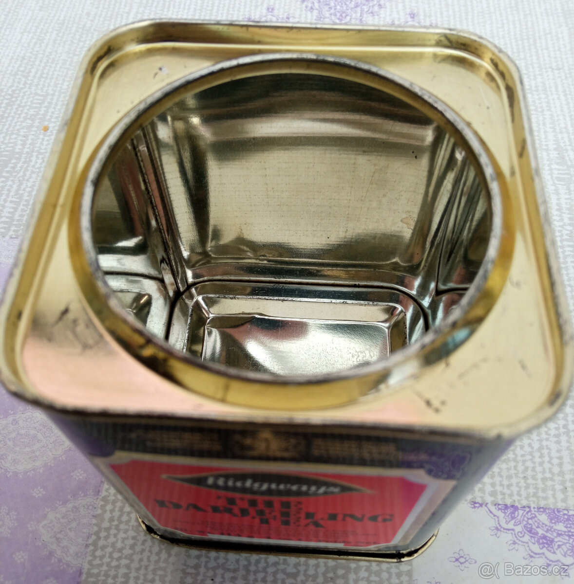 Plechová retro krabička od čaje Ridgways - 5