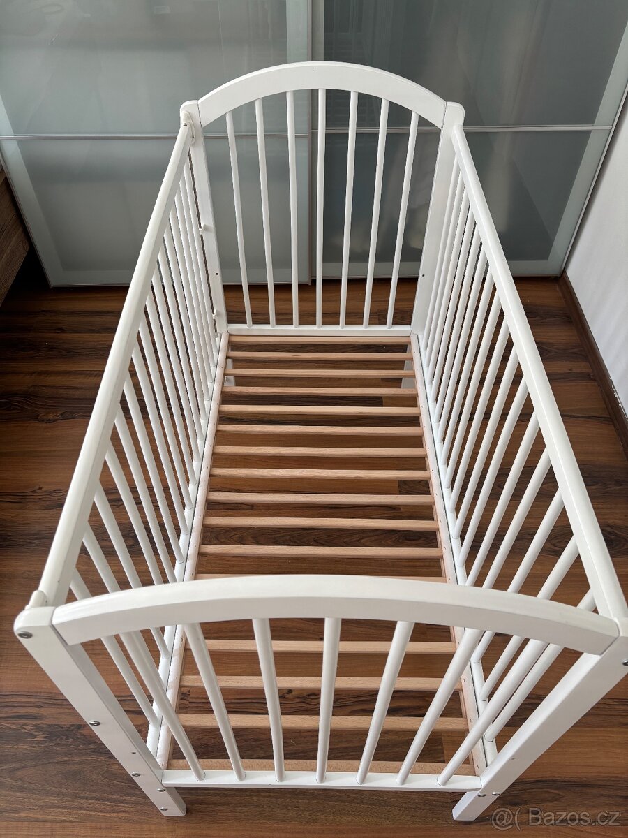 Dětská postýlka bíla dub - 120 x 60 cm - 5