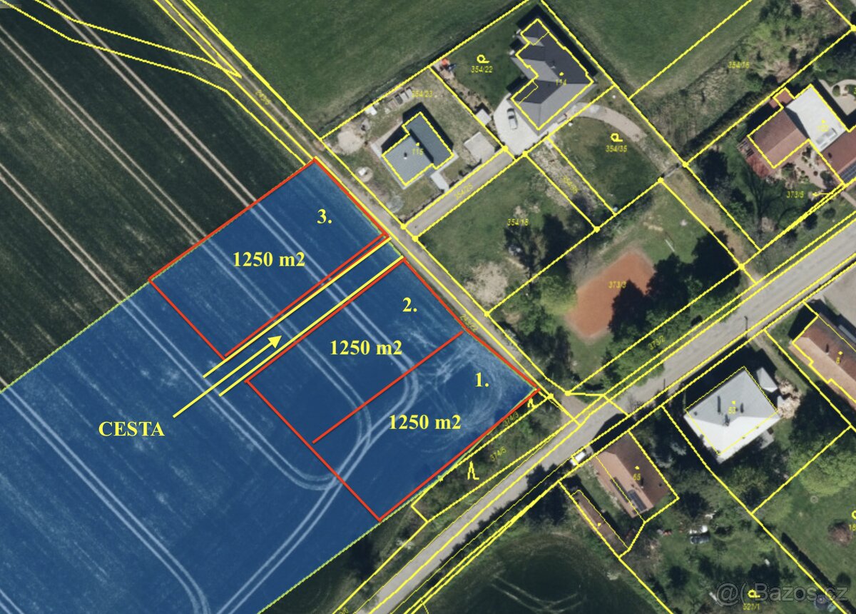 Stavební pozemek, Lány u Dašic - 5