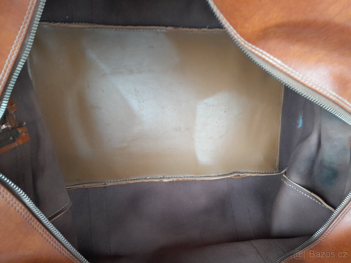 KOŽENÁ CESTOVNÍ ZAVAZADLA retro 70.léta - 5