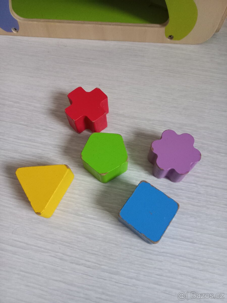 Velká dřevěná hrací kostka - 5