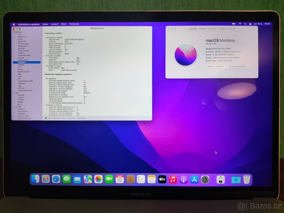 MacBook Pro 15 2016 | i7 • 16GB • 256GB💾 - 5